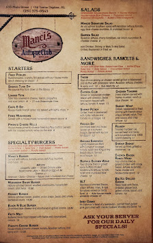 Menu photo of Manci's Antique Club