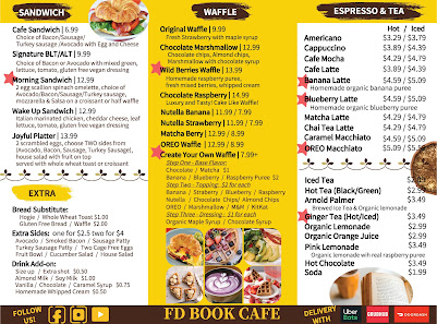 Menu photo of FD Book Cafe