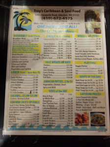 Menu photo of Troy's Caribbean & Soul Food