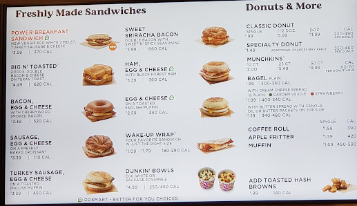 Menu photo of Dunkin'