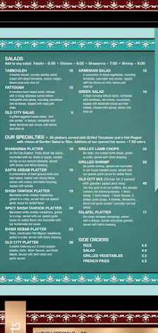 Menu photo of Old City Cafe & Grill
