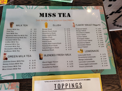 Menu photo of Miss Tea