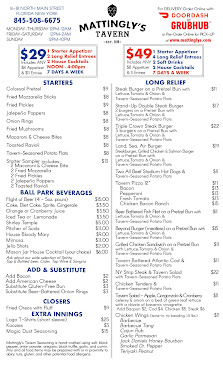 Menu photo of Mattingly's Tavern