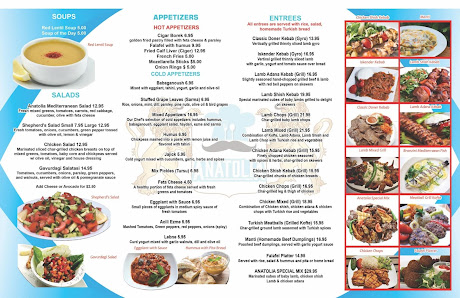 Menu photo of Anatolia