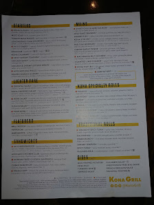 Menu photo of Kona Grill - Cincinnati